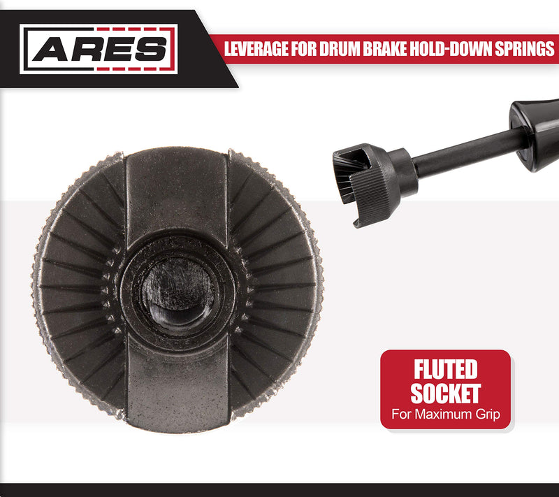  [AUSTRALIA] - ARES 70191 - Brake Spring Compressor Tool - Provides Leverage to Remove and Install Stubborn Hold-Down Springs of Drum Brakes