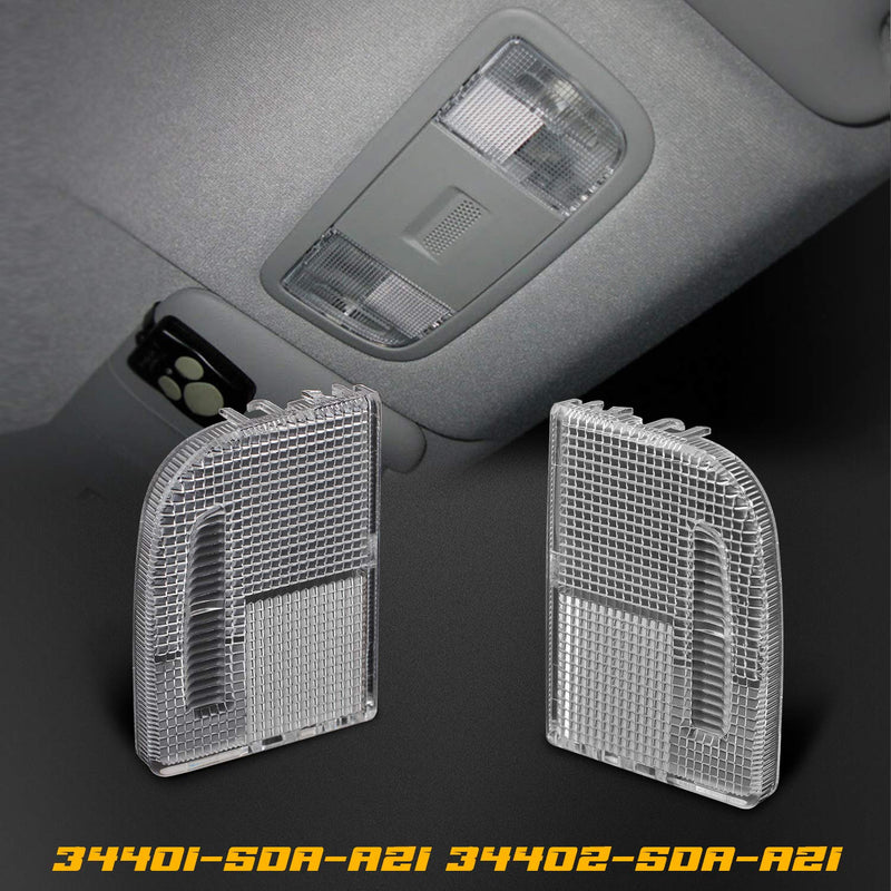  [AUSTRALIA] - HERCOO Interior Dome Light Cover Roof Map Light Lens 34401-SDA-A21 34402-SDA-A21 Right Left Side Compatible with Honda Accord Hybrid Civic Element Odyssey Pilot Ridgeline