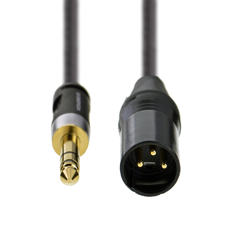  [AUSTRALIA] - Mediabridge Ultra Series XLR Male to 1/4 Inch Cable (6 Feet) - XLR Male to Balanced Mono 1/4 Inch TRS Male (Part# MC-XM-TRS-6)