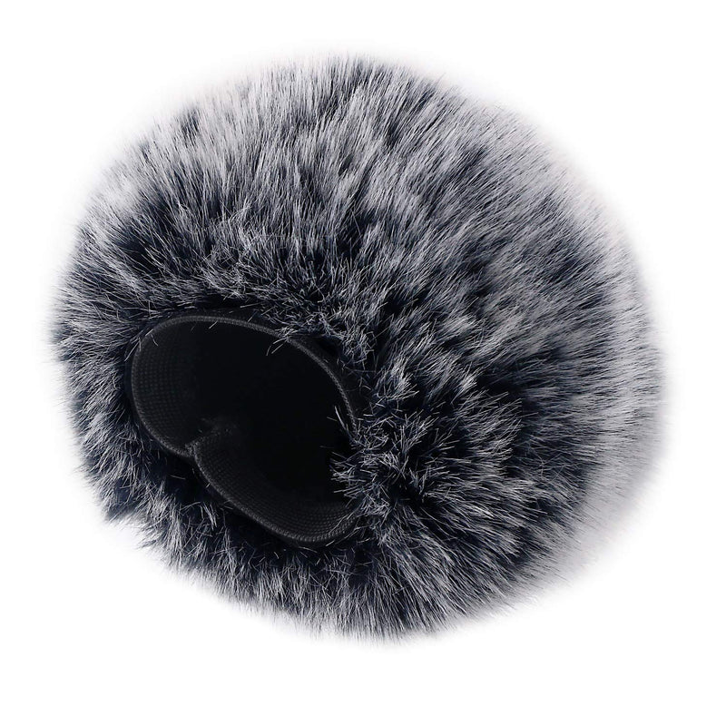  [AUSTRALIA] - SUNMON Microphone Furry Windscreen Muff, Perfect Mic Pop Filter Mask Shield for Blue Yeti, Yeti Pro Microphones gray furry