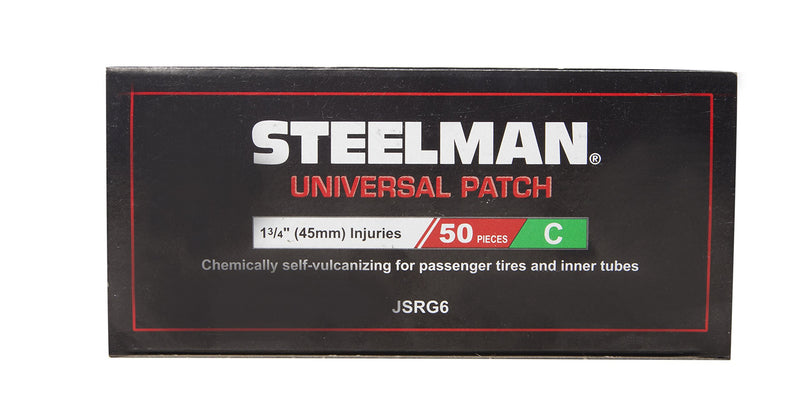 Steelman JSRG6 1-3/4-Inch Universal Tire Repair Patch, Box of 50 - LeoForward Australia