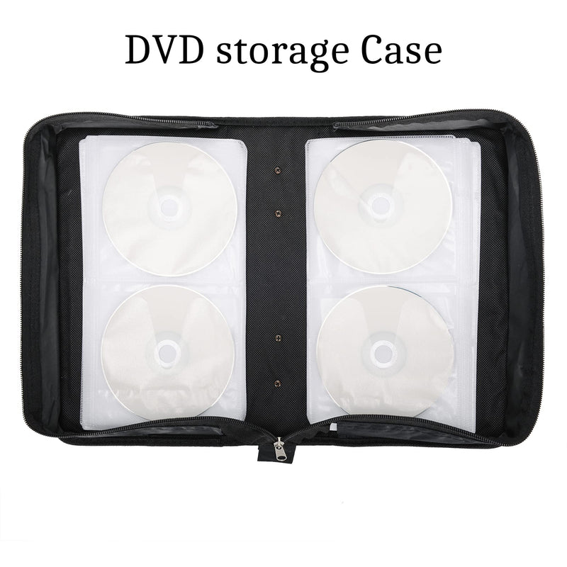  [AUSTRALIA] - Oriolus PU Leather CD/DVD Binder Case Storage Holder (128 Disc Capacity) 128 Disc capacity