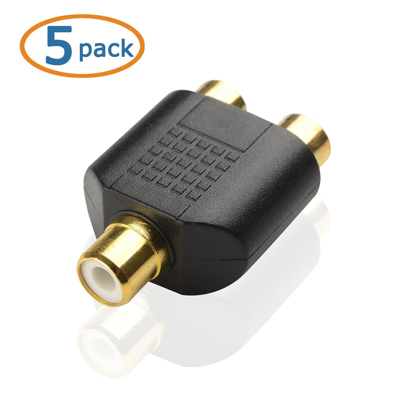  [AUSTRALIA] - Cable Matters 5-Pack Gold Plated RCA Split Adapter