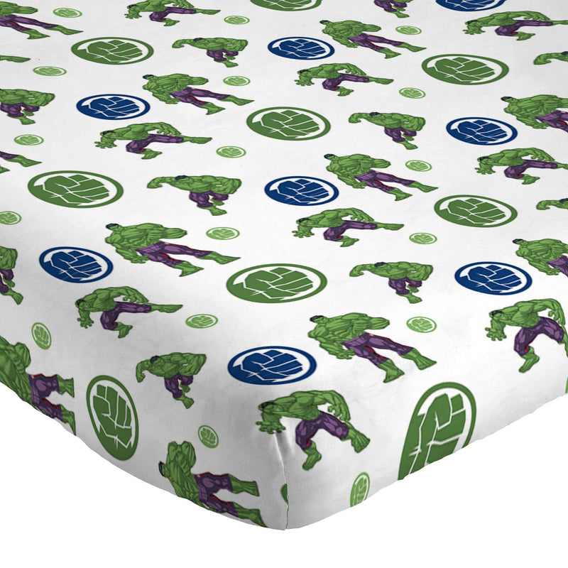  [AUSTRALIA] - Jay Franco Marvel Hulk Fist Twin Sheet Set - 3 Piece Set Super Soft and Cozy Kid’s Bedding - Fade Resistant Microfiber Sheets (Official Marvel Product)