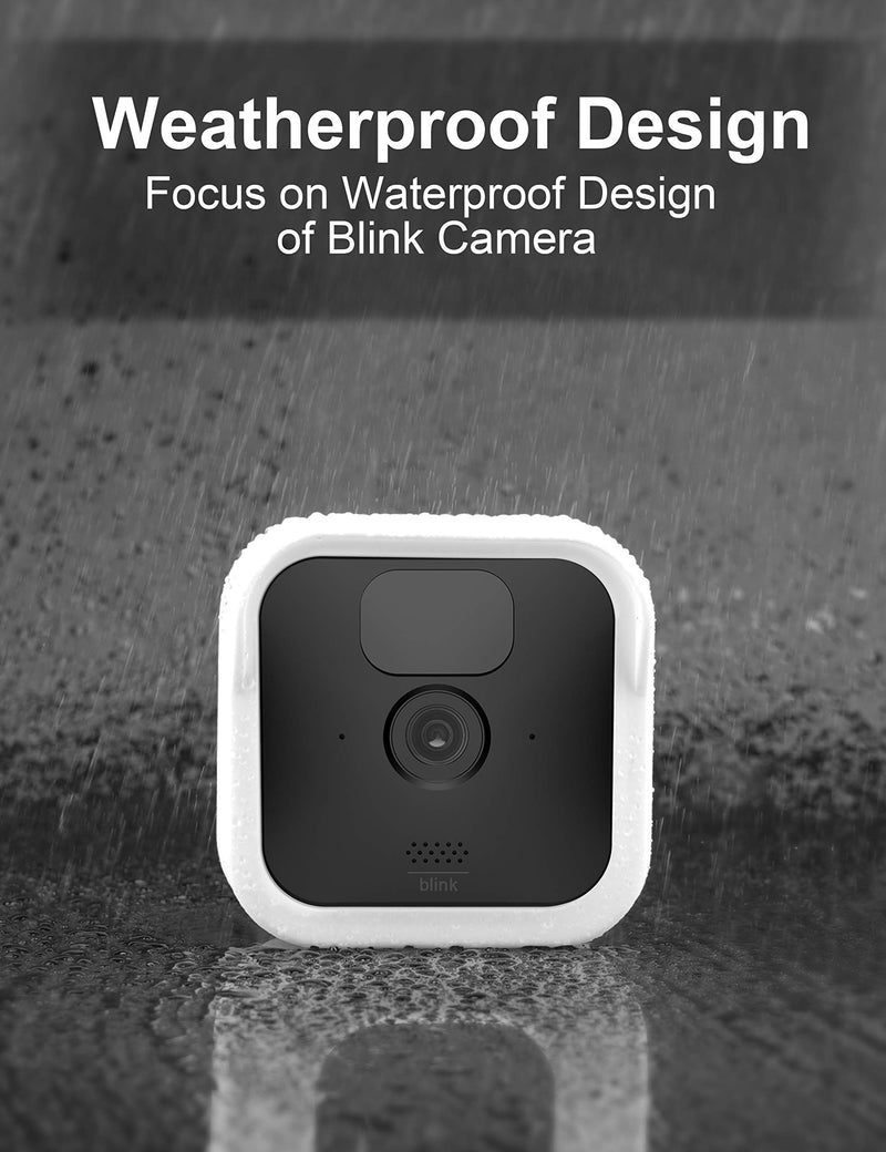  [AUSTRALIA] - Blink Outdoor Camera Silicone Skin Cover, COOLWUFAN Anti-Scratch Protective Cover for All-New Blink Outdoor/Indoor – Wireless Camera System - Blink Outdoor Camera Best Accessories (White (3 Packs)) White (3 Packs)