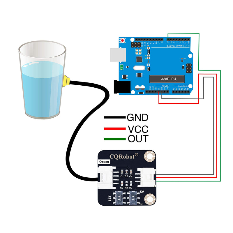  [AUSTRALIA] - CQRobot Ocean: Non-contact water/liquid level sensor compatible with Arduino, Raspberry Pi. for industrial production, aquarium, chemical liquid, agriculture, gardening, etc.