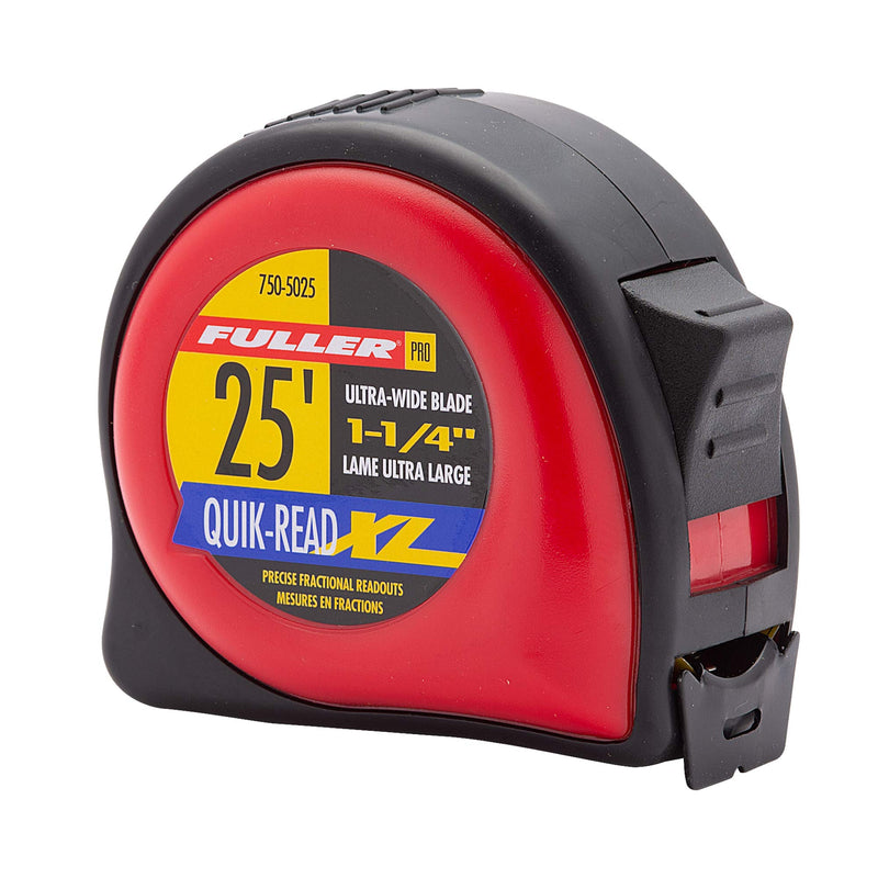  [AUSTRALIA] - Fuller Tool 750-5025 25 Feet Heavy Duty XL Tape Measure, Retractable Measuring Metric Tape