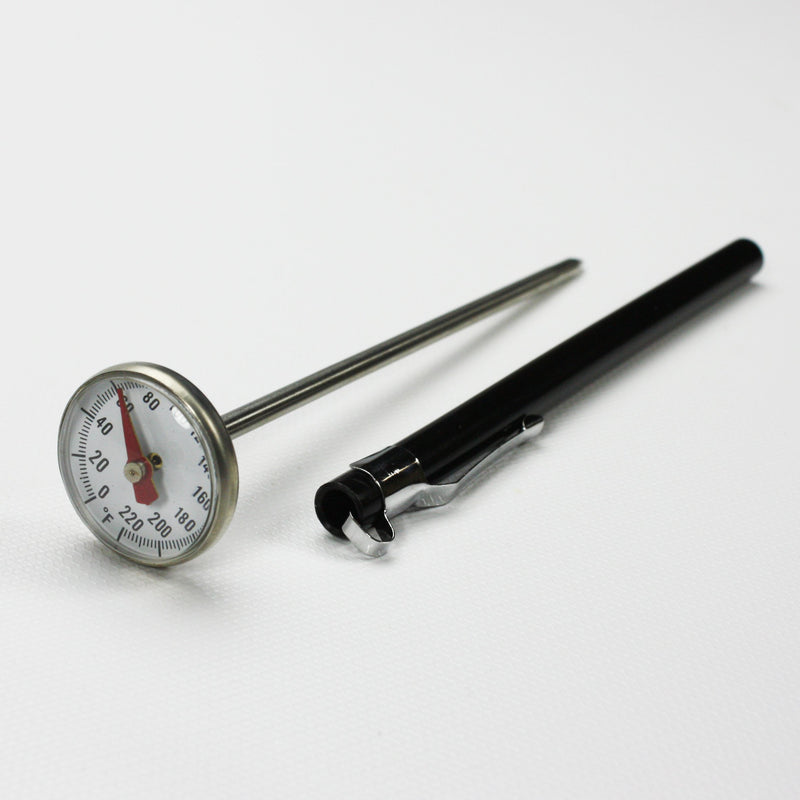 Supco ST02 Stainless Steel Pocket Dial Thermometer, 5" Stem, 1" Dial, 0 to 220 Degrees F 1 inches Diameter - LeoForward Australia