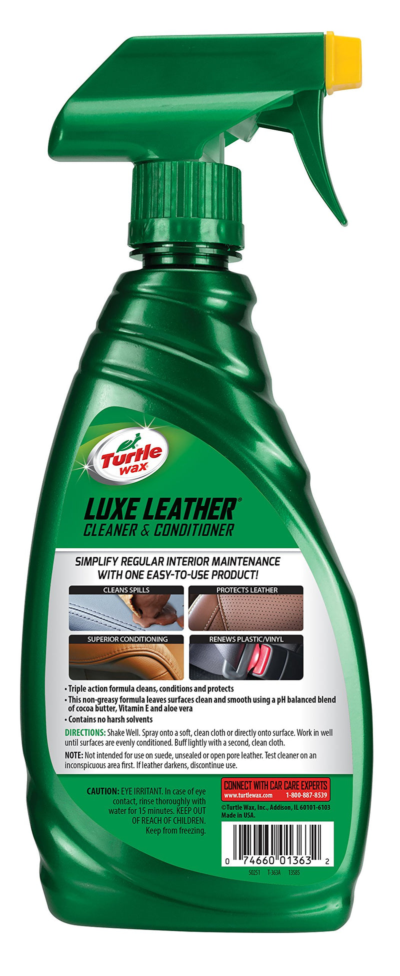  [AUSTRALIA] - Turtle Wax T-363A Leather Cleaner & Conditioner - 16 oz.