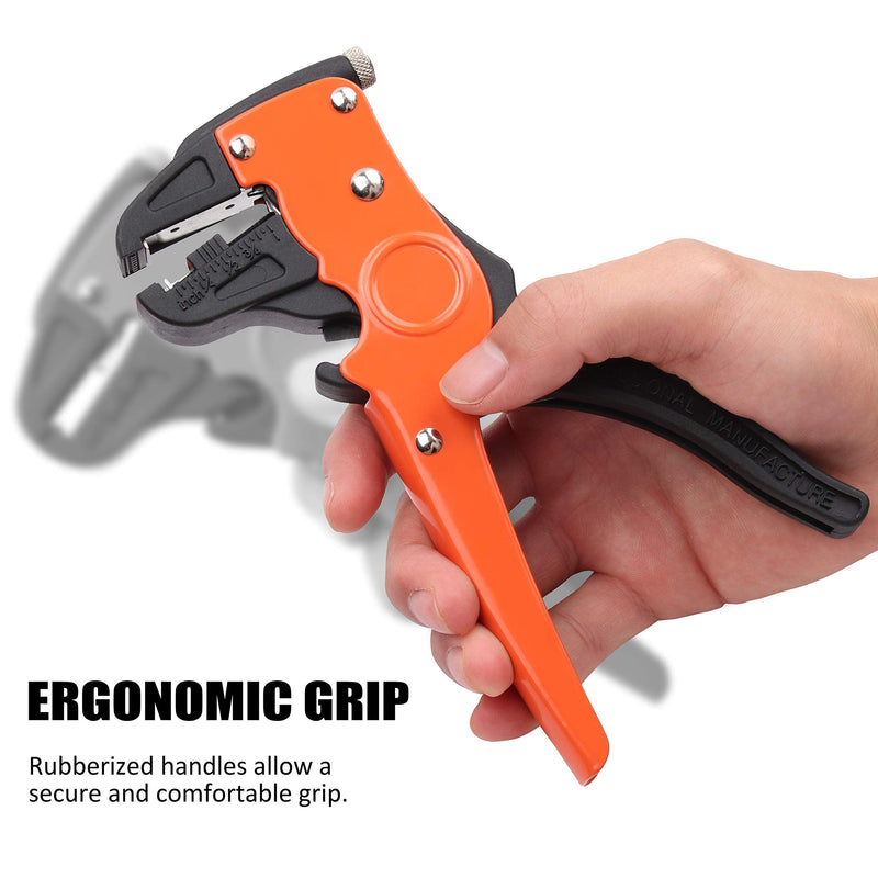  [AUSTRALIA] - Wire Stripper,Yangoutool Automatic Wire Stripping Tool and Wire Stripper Tool 2 In 1 for Flat Ribbon Wire and Electrical or Automotive Repair