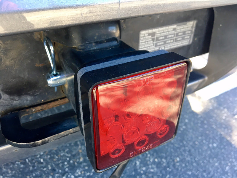  [AUSTRALIA] - MAXXHAUL 70429 Trailer Hitch Cover with 12 LED's Brake Light