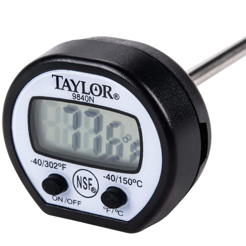 Taylor Precision 9840RB Instant Read Pocket Thermometer, NSF (-40° to 302°F Temperature Range) - LeoForward Australia