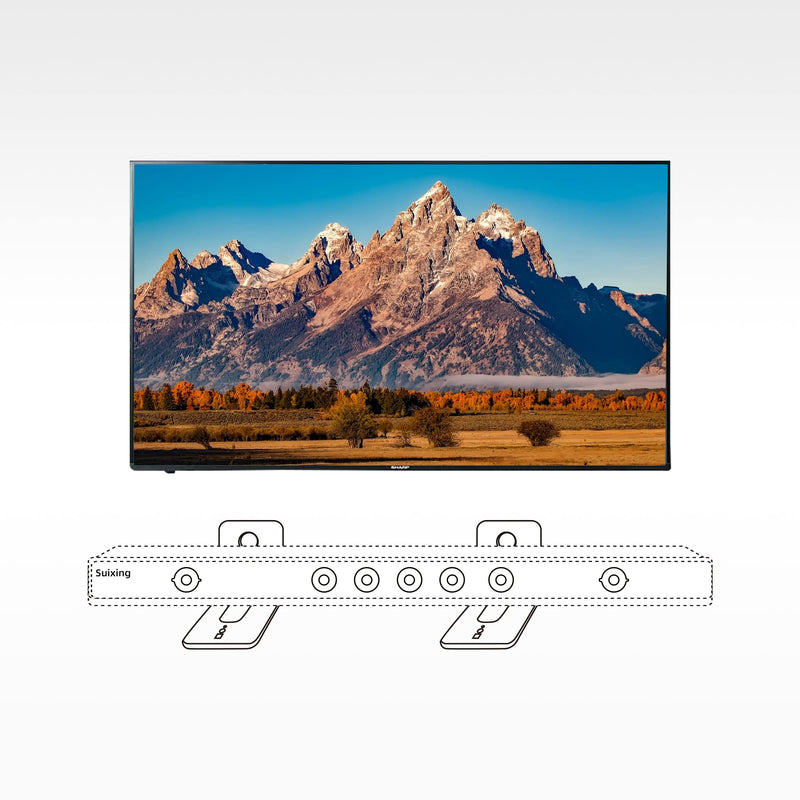 [AUSTRALIA] - Suixing Sound Bar Mounts Universal Wall Mount Kit Mounting Bracket Compatible Most of Soundbars Wall Mount Brackets with Hardware Kit Black_01