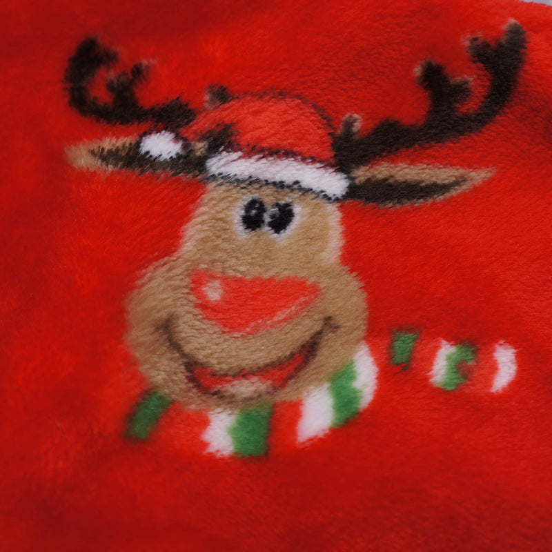 Fitwarm Santa's Little Helper Reindeer Dog Christmas Pajamas Pet Clothes Doggie Christmas Costumes Puppy Jumpsuits Red X-Small - LeoForward Australia