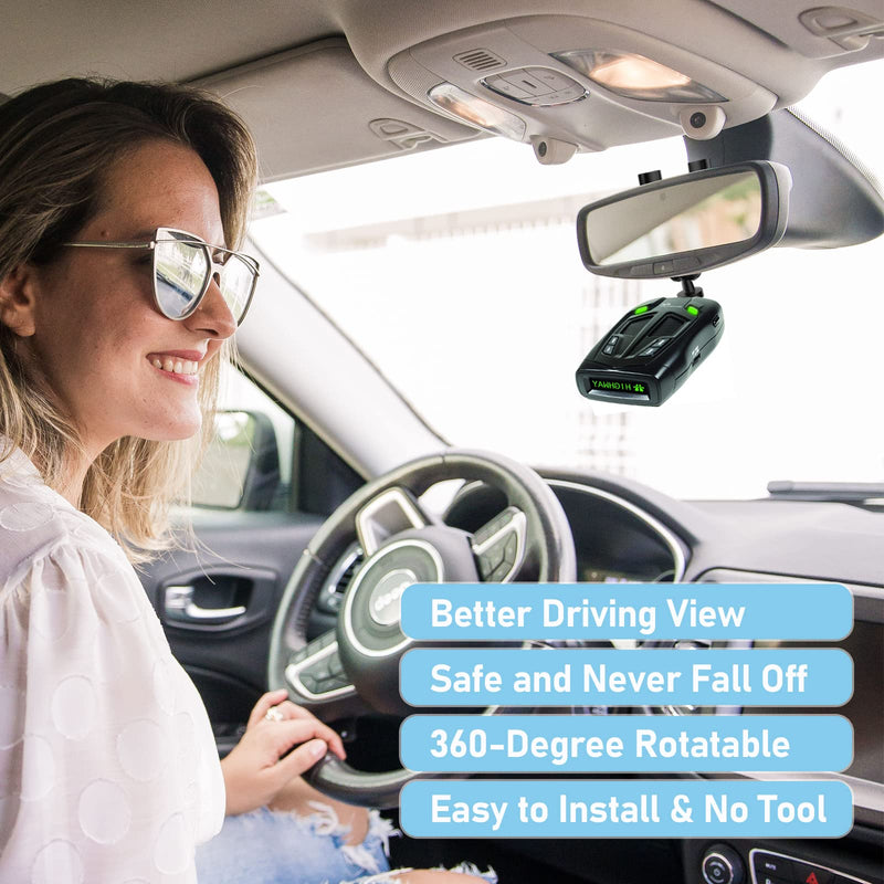  [AUSTRALIA] - SDSACZMU Radar Detector Mount,Car Rearview Mirror Stem Radar Detector Mount, for Whistler Radar Models,Easy to Install (at Least 1 inch of Clear Rod Space is Required for Installation)