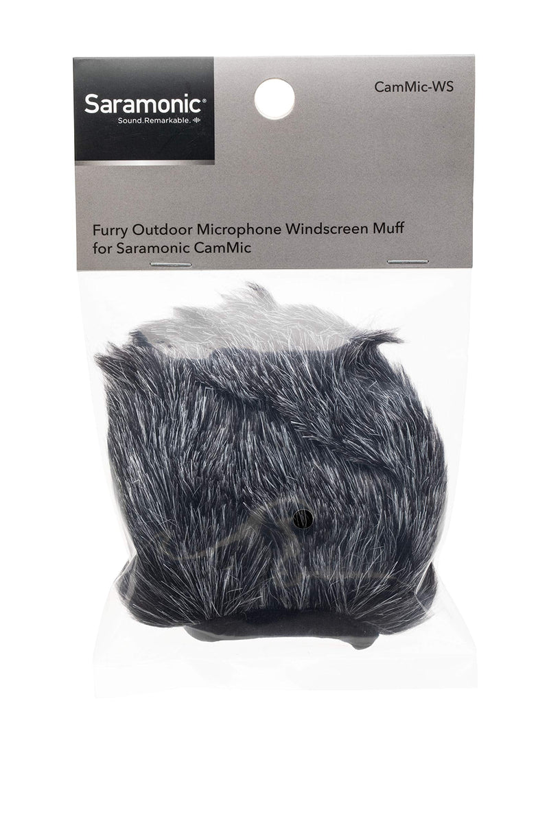  [AUSTRALIA] - Saramonic Slide-On Furry Windscreen for The Saramonic CamMic (CamMic-WS) CamMic Furry WS