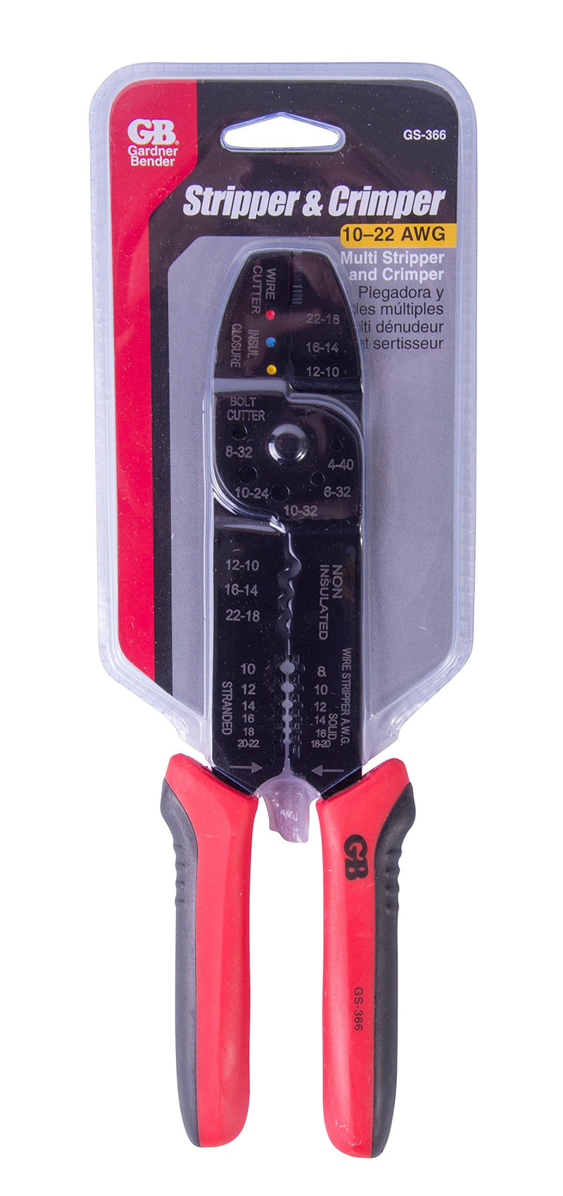  [AUSTRALIA] - Gardner Bender GS-366 Multi-Tool Electrical Crimper & Stripper Stripper & Crimper