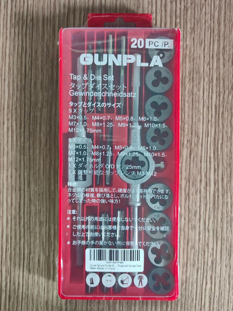  [AUSTRALIA] - Gunpla 20-piece high-quality alloy steel tap and drill set Inch | 6NC32-1/2"NC-13