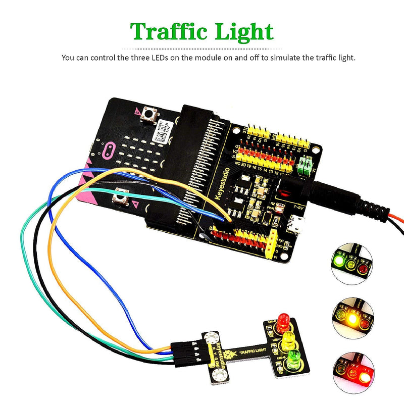  [AUSTRALIA] - KEYESTUDIO 37 Sensors in 1 Box Starter Kit for BBC Micro bit with Tutorial (Without Microbit Board), Compatible with V1.5, V2 Microbit Sensor Kit Accessories Programming Gift for Kids Adults without microbit V1.5