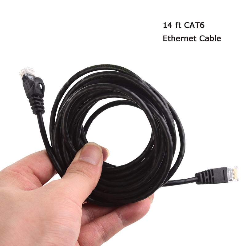 Cable Matters Snagless Long Cat6 Ultra Thin Ethernet Cable (Thin Cat6 Cable) in Black 50 ft - LeoForward Australia