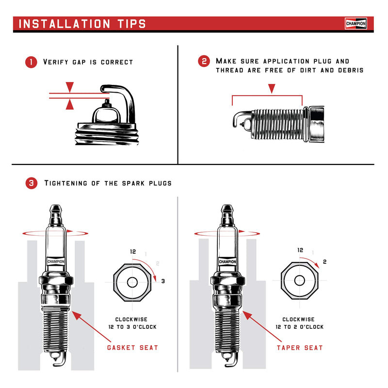 Champion RC12WYPB4 (9201) Iridium Spark Plug, Pack of 1 - LeoForward Australia