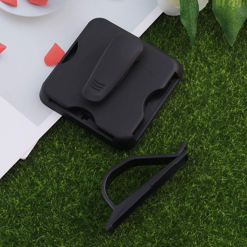  [AUSTRALIA] - LIOOBO Car Sun Visor Card Holder Glasses Clip Organizer Storage for Sunglass Holder Parking Fuel Card Black