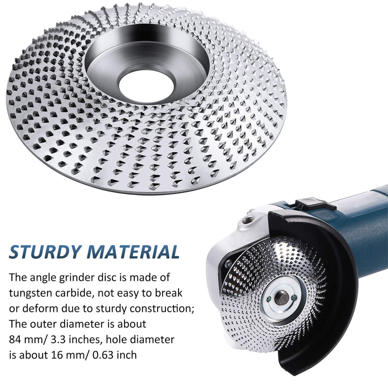  [AUSTRALIA] - 2 Pieces Angle Grinder Disc Wood Carving Disc Grinding Wheel Carving Abrasive Flap Disc 12 Teeth Wood Polishing Shaping Disc Cutting Wheel for Sanding Carving Shaping Polishing Grinding Wheel Plate