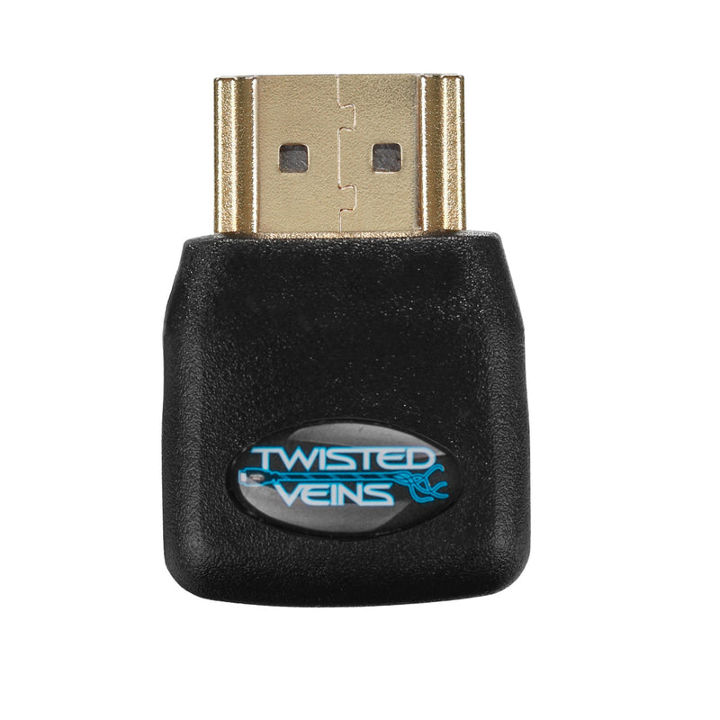 Twisted Veins ACHLA3 Three (3) Pack of HDMI 270 Degree/Right Angle Connectors/Adapters 270 Degree, 3 Pack - LeoForward Australia