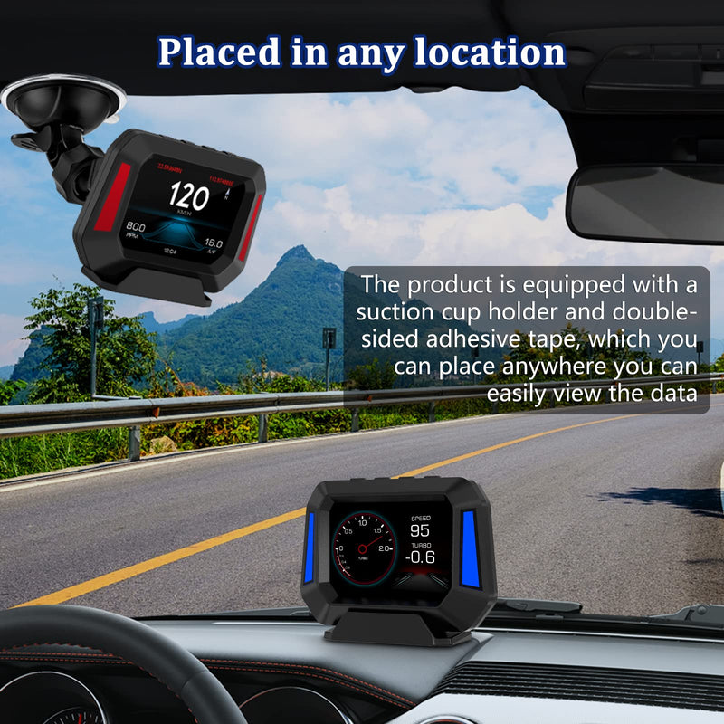  [AUSTRALIA] - AWOLIMEI Head up Display for Cars, HUD Display Car, Speedometer, OBD and GPS Car Display, Work for All Car