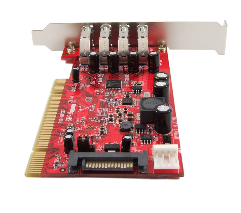  [AUSTRALIA] - Ableconn PCI-UB124 USB 3.0 4-Port Low Profile PCI Host Adapter Card - Renesas NEC UPD720201 chipset