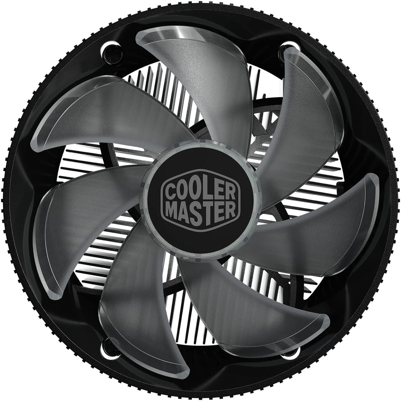  [AUSTRALIA] - Cooler Master i71C RGB Intel Low-Profile CPU Air Cooler, Anodized Black Aluminum Fins, Copper Insert Base, MF120 RGB 4-Pin Lighting Fan for Intel LGA1151