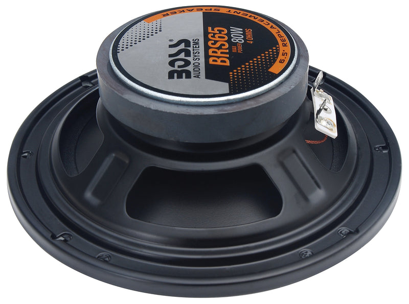 BOSS Audio Systems BRS65 80 Watt, 6.5 Inch , Full Range, Replacement Car Speaker - Sold Individually 6.5" Speaker - LeoForward Australia