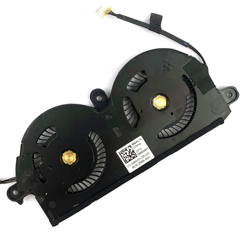  [AUSTRALIA] - BestParts New Cooling Fan Replacement for DELL XPS13 9370 CPU Cooling Fan ND55C19-16M01 DP/N 0980WH CN-0980WH 0PNWJR DFS350705P00T