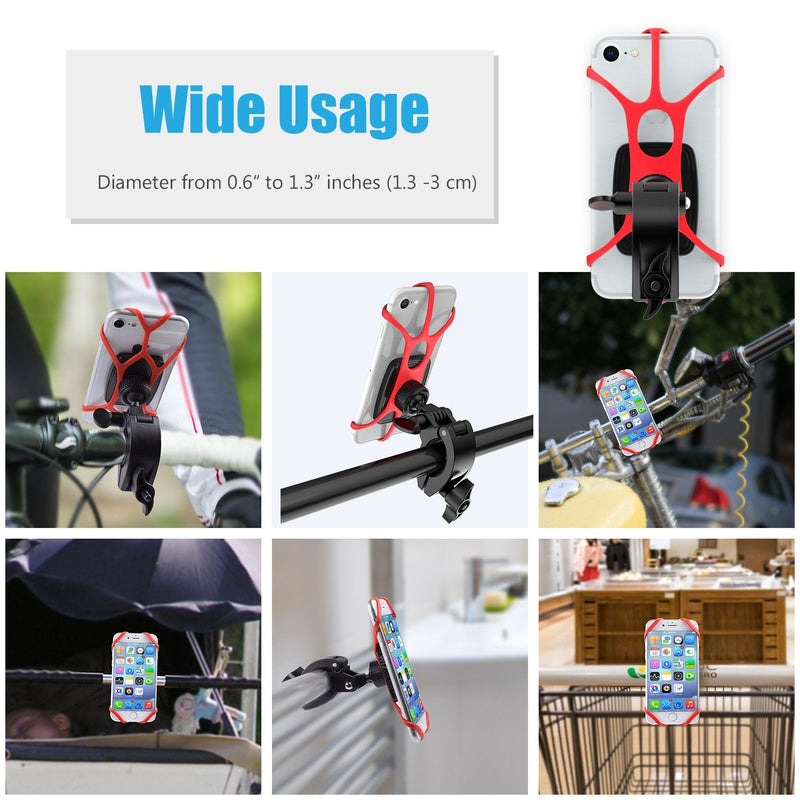  [AUSTRALIA] - WixGear Universal Magnetic Bicycle & Motorcycle Handlebar Phone Holder for Cell Phones and GPS with Fast Swift-Snap Technology,