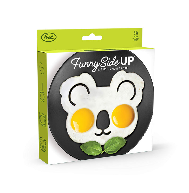  [AUSTRALIA] - FRED FUNNY SIDE UP Koala Egg Mold, Durable Silicone can Withstand temperatures, from-20F to 450F, Grey