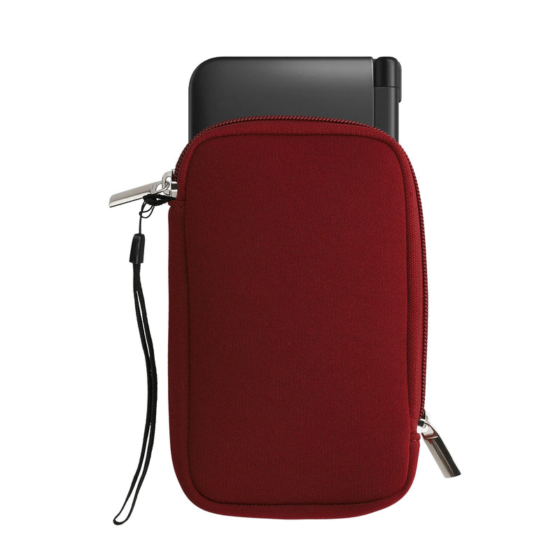  [AUSTRALIA] - kwmobile Carrying Case Compatible with Nintendo 3DS XL - Neoprene Console Pouch with Zipper - Bordeaux