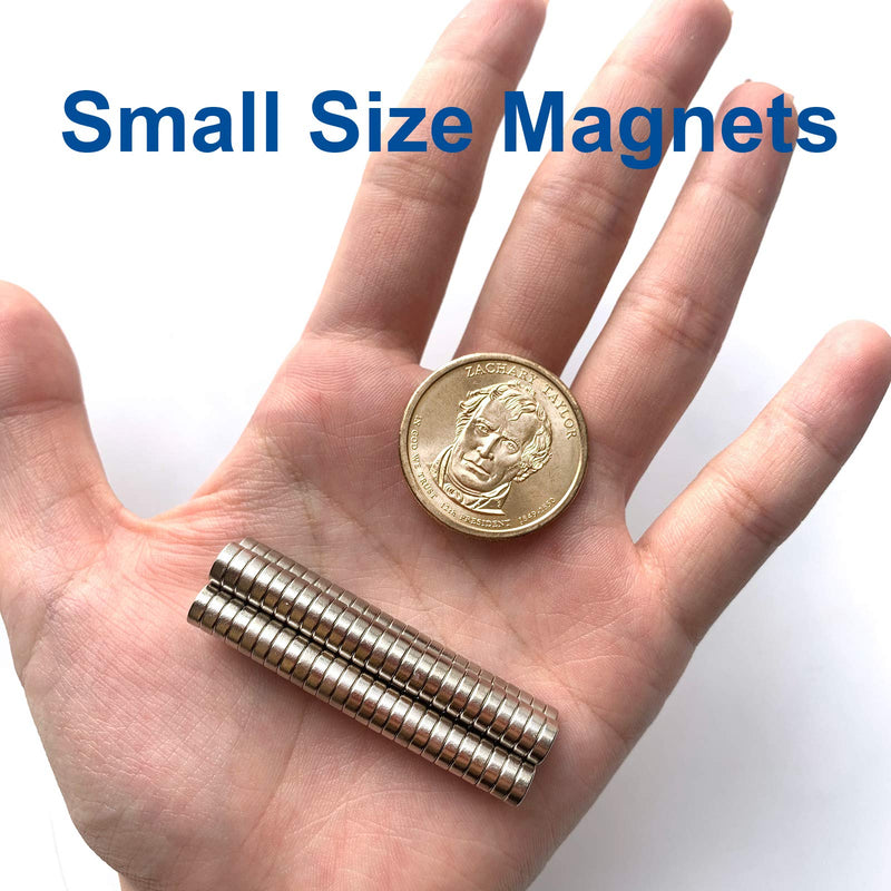 MEALOS Magnets - 100 Tiny Magnets Mini Magnets Small Round Magnets for Crafts - 6mmx2mm Magnets for Miniatures Small Models for Paper Crafts - Come with a Storage Case 6x2mm - LeoForward Australia