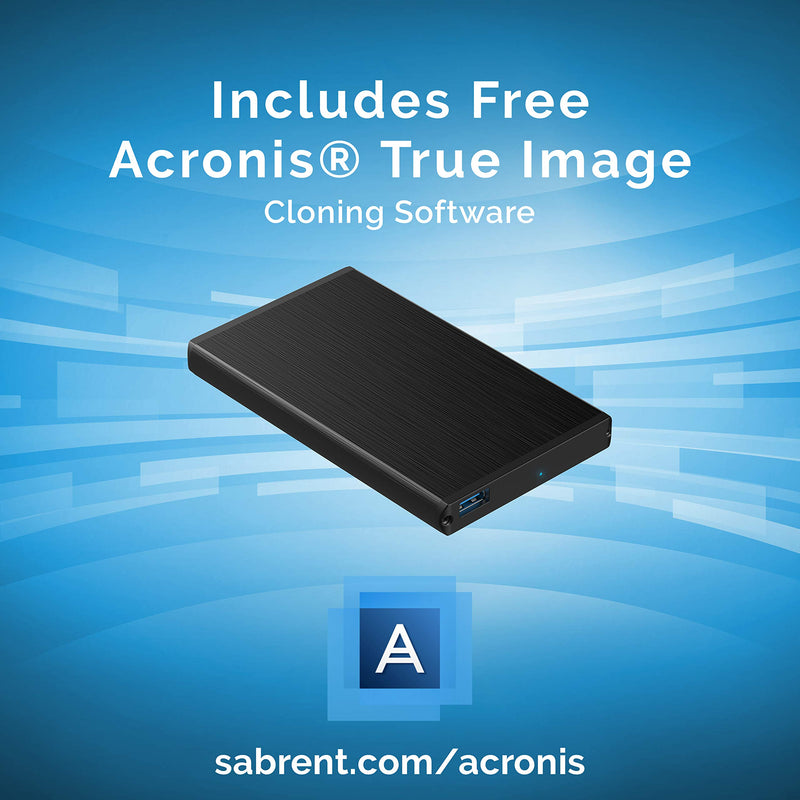  [AUSTRALIA] - Sabrent [Upgraded Version Support UASP] Ultra Slim USB 3.0 to 2.5-Inch SATA External Aluminum Hard Drive Enclosure [Black] (EC-UK30) Original