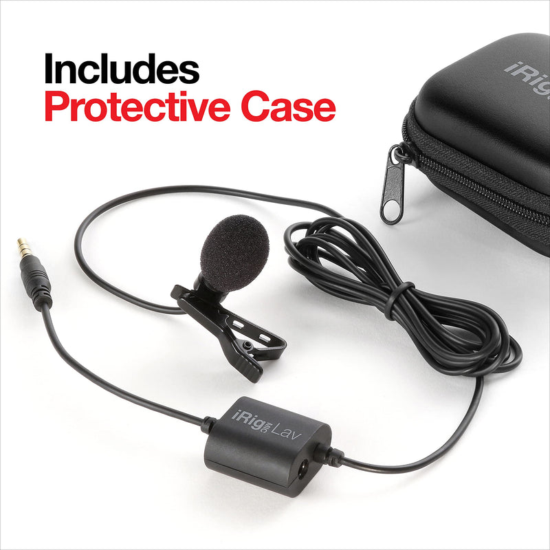  [AUSTRALIA] - IK Multimedia iRig Mic Lav Compact lavalier Microphone for Smartphones and Tablets Single