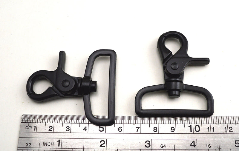  [AUSTRALIA] - Wuuycoky Black 1.5" Inner Diameter Fillet D Ring Large Pliers Buckle Lobster Clasps Swivel Snap Hooks Pack of 4 Fillet D ring inner Diam:1.5",4Pcs