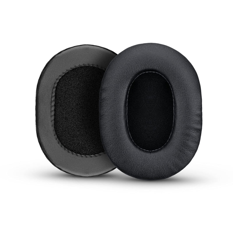  [AUSTRALIA] - Enhanced Gaming Headphone Earpads - Small Oval - PU Leather w/ Cooling Gel & Memory Foam for Steelseries, Hyperx, ATH-M50X, AKG, Turtlebeach, Sennheiser & More by Brainwavz (Black)