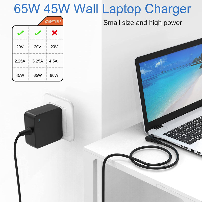  [AUSTRALIA] - Laptop Charger 65W 45W Fit for Lenovo IdeaPad 310 320 330 330s 340 Series 15ABR 15IKB 15IAP 15ARR 14IKB AC Adapter Power Supply Cord