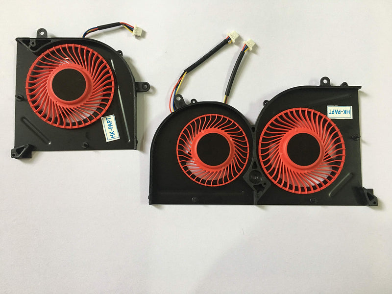  [AUSTRALIA] - HK-part Fan Replacement for MSI GS63VR Series GS63VR 6RF GS63VR 7RF GS63VR Stealth Pro MS-16K2 MS-17B1 BS5005HS-U2L1 BS5005HS-U2F1 Gpu CPU Cooling Fan