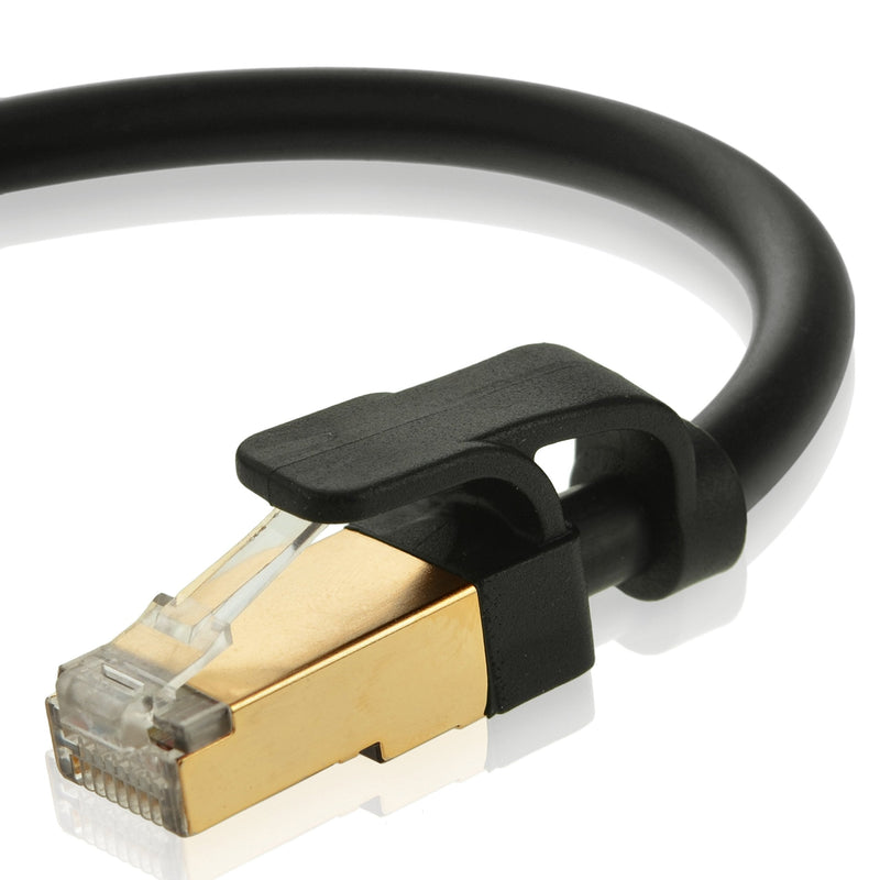 [AUSTRALIA] - Mediabridge Cat7 Ethernet Patch Cable (10 Feet) - 10Gbps / 1000Mhz - Dual-Shielded RJ45 Computer Networking Cord - Low-Smoke Zero Halogen Jacket - Black - (Part# 33-699-10B) 10 Feet