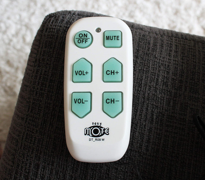 Universal Big Button TV Remote - EasyMote | Backlit, Easy Use, Smart, Learning Television & Cable Box Controller, Perfect for Assisted Living Elderly Care. White TV Remote Control - LeoForward Australia