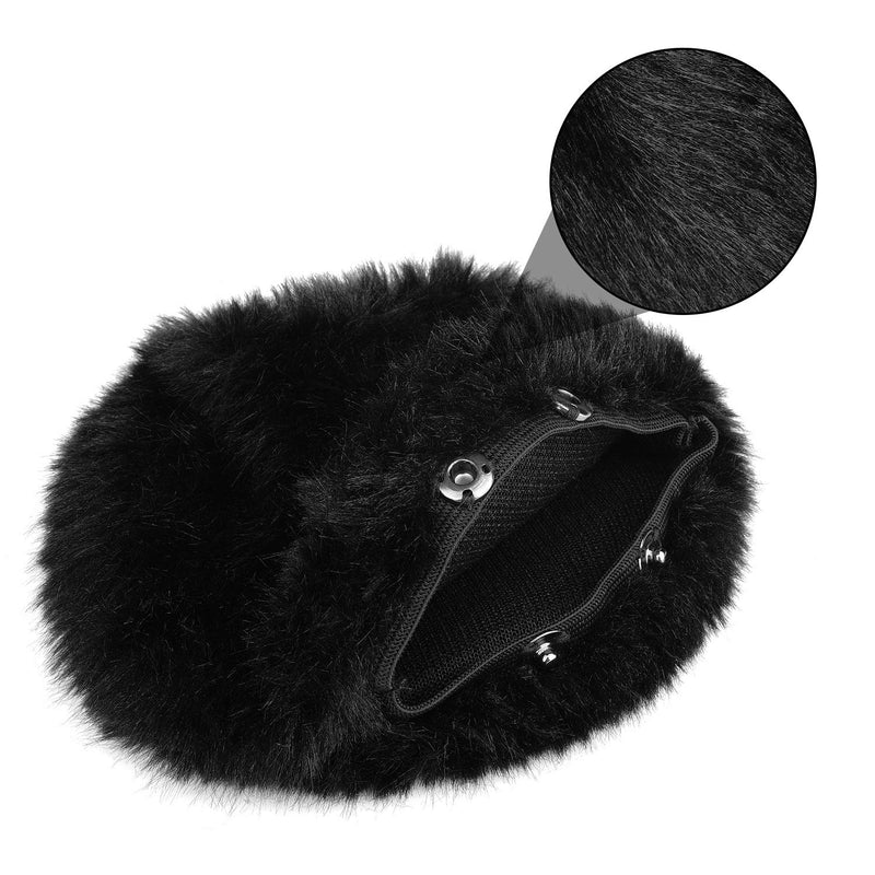  [AUSTRALIA] - Furry Windscreen Muff Cover Compatible with Blue Snowball Ice,ChromLives Mic Muff Cover, Deadcat Wind Microphone Cover for Recordings,Broadcasting,Singing