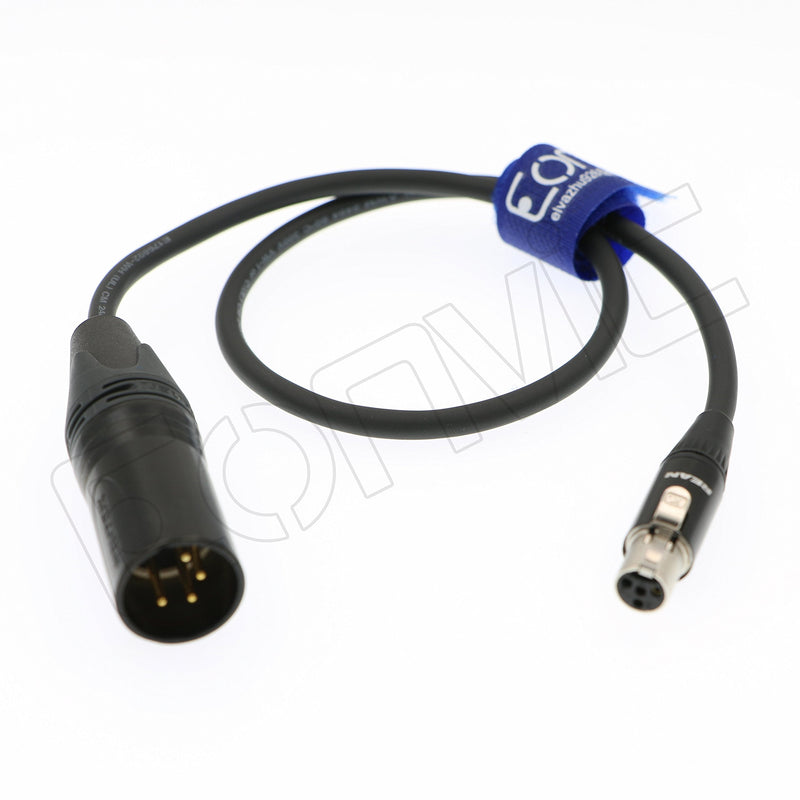  [AUSTRALIA] - Eonvic Mini XLR to 4 pin XLR Power Cable for NC3MXX-B TV Logic straight cable