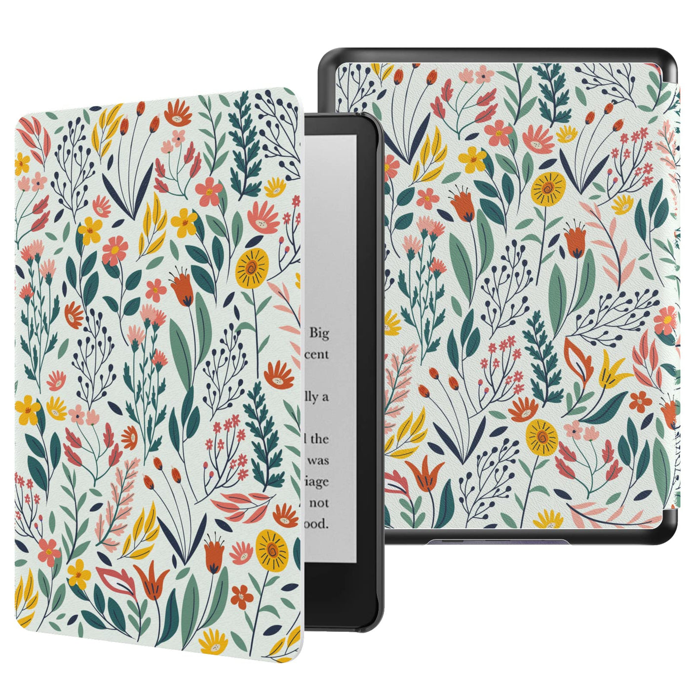 Floral Protective Cover For Kindle E-reader