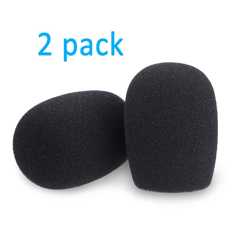  [AUSTRALIA] - YOUSHARES VideoMicro Windscreen Foam Filter - Wind Shield Deadcat Fits Rode VideoMic Me Me-L Compact Microphone (2 Pack)