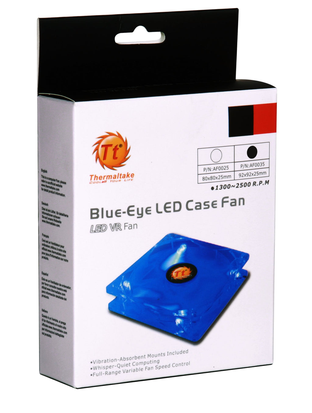  [AUSTRALIA] - Thermaltake Blue-Eye Silent Smart 90mm Blue Led Case Fan with Adjustable Fan Speed Control AF0035